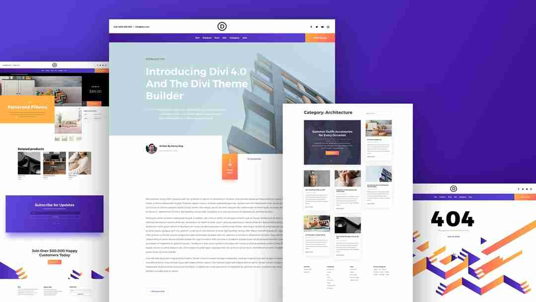 New Websites using Divi